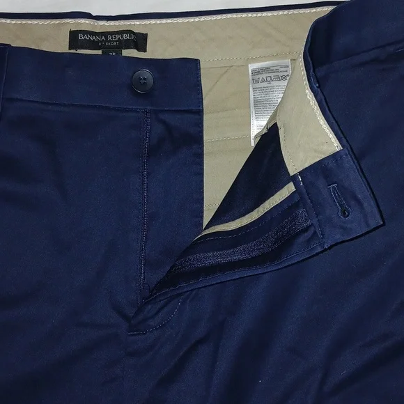 Banana Republic 9" Mens Navy Blue Short Size 35 - Picture 4 of 5